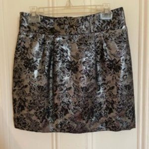 Beautiful silver & black mini skirt